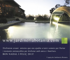 jardineria botania tarjeta de navidad